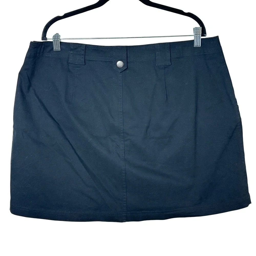 Wild Fable‎ Mini Skirt Women XXL Black Full Zip Cargo Utility NEW